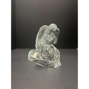 Vintage DePlomb USA 24% Lead Crystal Angel Votive Holder | Praying Angel Candle